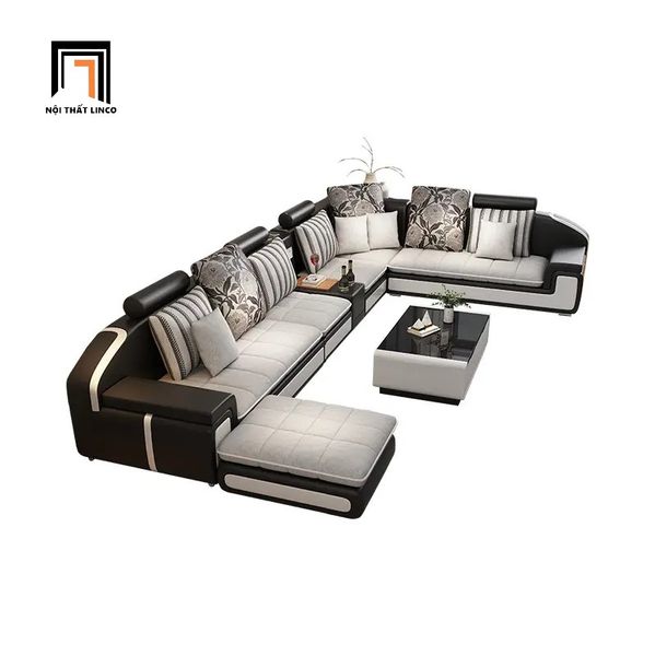 bộ ghế sofa U sang trọng 3m55