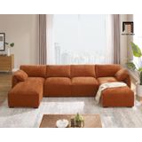  Set ghế sofa U phòng khách thư giãn UT28 Dermott 3m2 giá rẻ 