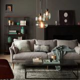  Ghế sofa văng màu xám trắng BT67 Consenja dài 2m giá rẻ 