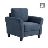  Ghế sofa đơn gia đình thư giãn DT100 Arsaluis màu xanh đậm nỉ 