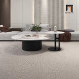  Bàn sofa tròn mặt đá ceramic BSF82 Lasea đường kính 70cm 