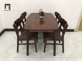  Bộ bàn ăn dài 1m2 4 ghế ngồi 9-KH4-G3-B108-nausi nâu cafe 