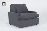  Ghế sofa đơn góc phòng ngủ DT50 Jolene vải nỉ bố xám đậm 