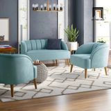 Set ghế sofa nhỏ vải nhung nỉ KT98 cho shop tiệm giá rẻ 