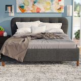  Giường ngủ bọc nệm xinh xắn GN27 Muraka vải nỉ bố giá rẻ 