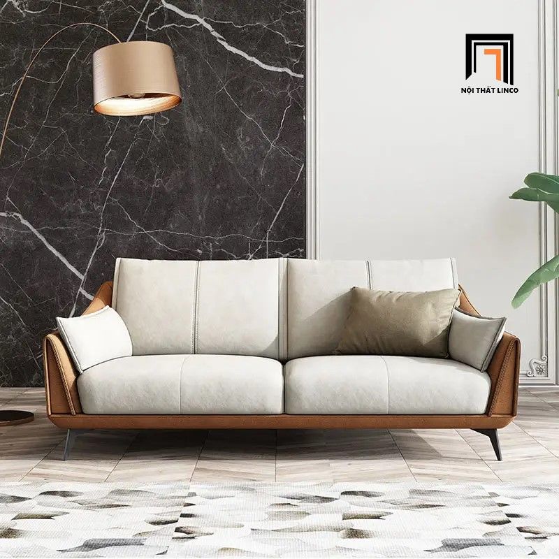  Ghế sofa băng BT47 da giả dài 1m8 phối màu sang trọng 