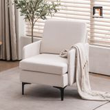  Ghế sofa đơn phòng khách giá rẻ DT105 Ghisham vải xanh dương 