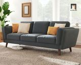  Ghế sofa băng dài 2m3 xám than BT246 Denver vải nỉ cho gia đình 