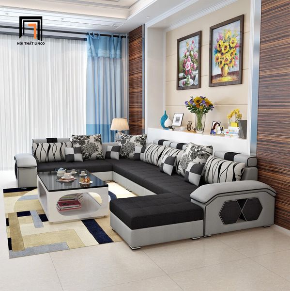 bộ ghế sofa chữ U cao cấp