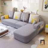  Bộ ghế sofa góc chữ L 2m8 x 1m6 GT122 Narod vải nỉ giá rẻ 
