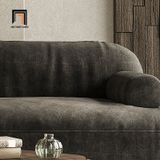  Ghế sofa băng hiện đại 2m4 BT286 Eldama vải nỉ màu nâu đậm 