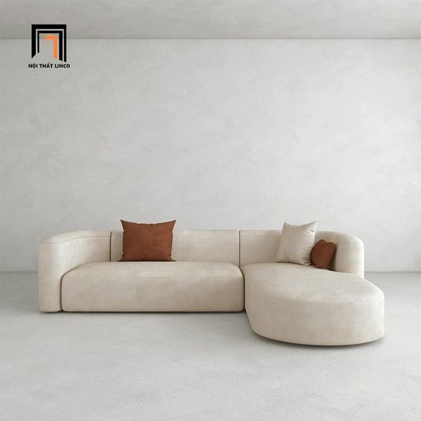 ghế sofa góc L kiểu cong