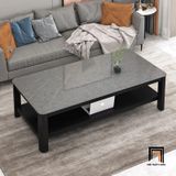  Bàn trà gia đình đá chữ nhật xám BSF12 Cofinn 1m x 50 giá rẻ 