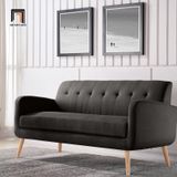  Ghế sofa băng chờ cho văn phòng BT223 Valeria 1m7 màu đen 