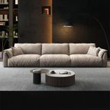  Ghế sofa góc L cho chung cư GT223 Flannet 2m4 x 1m6 xám tro 