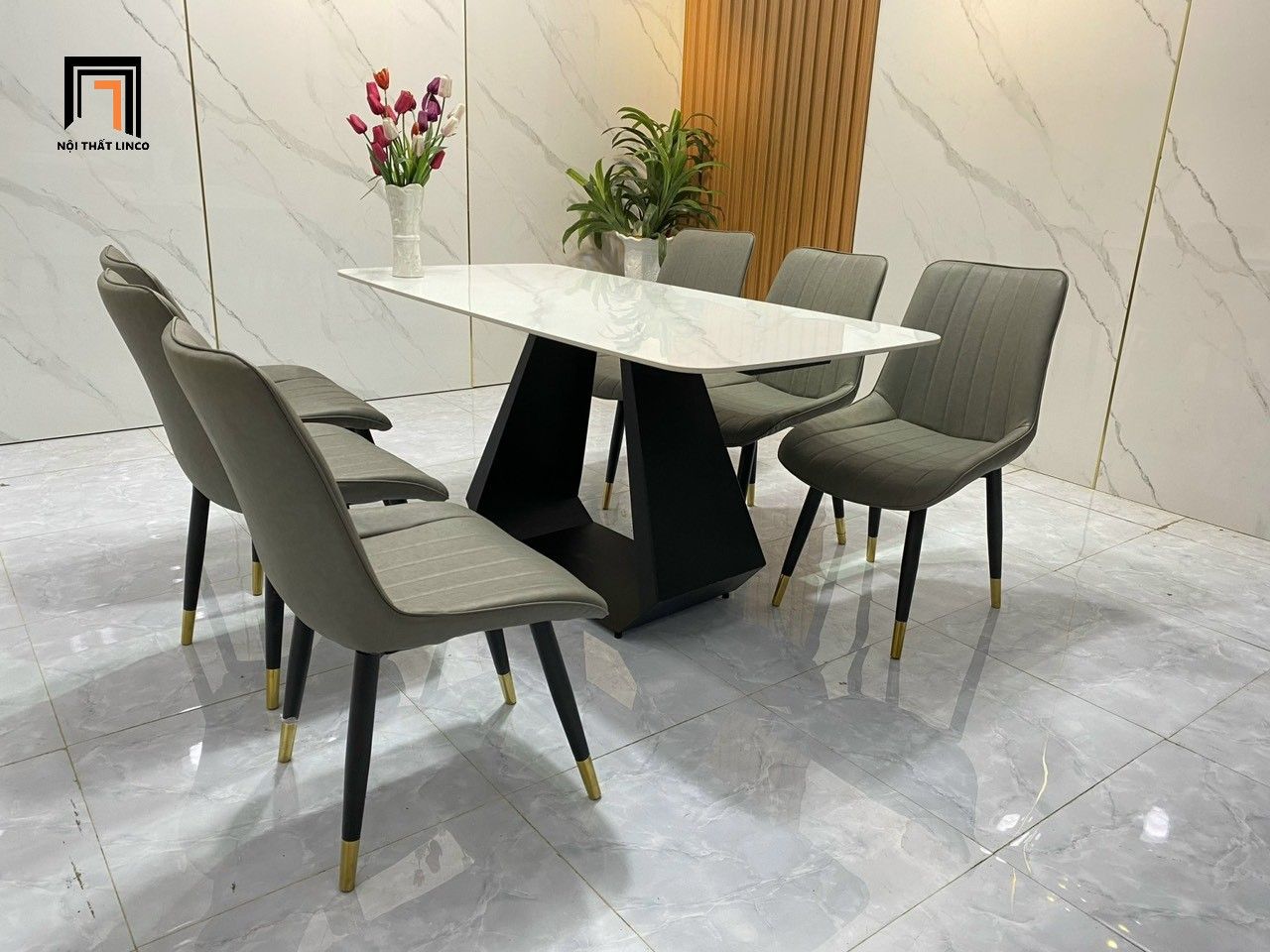  Set bàn ăn căn hộ chung cư giá rẻ 32-BAD6-G3-B8 6 người 