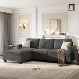  Bộ ghế sofa sang trọng BT186 Nolany 2m1 kèm đôn vuông 60cm 