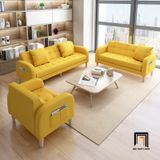  Bộ ghế sofa phòng khách KT107 Leon màu vàng chanh giá rẻ 