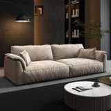  Ghế sofa góc L cho chung cư GT223 Flannet 2m4 x 1m6 xám tro 