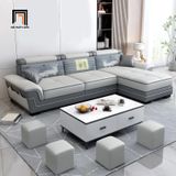  Ghế sofa góc L gật gù thư giãn GT183 Vales 2m4 x 1m6 vải mềm 