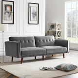  Ghế sofa giường nằm giá rẻ GB49 Oahu 1m9 vải nhung xám 