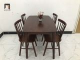  Bộ bàn ghế ăn nhà bếp xinh 11-KH4-G18-B108-nau màu nâu 