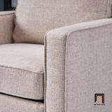  Ghế sofa đơn 1 chỗ ngồi DT9 Ballentine màu xám trắng vải nỉ 