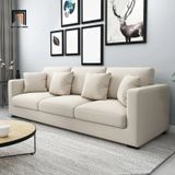  Bộ ghế sofa gia đình thư giãn KT91 Miller màu trắng kem vải bố 