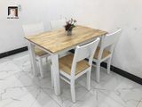  Bộ bàn ăn 4 ghế ngồi giá rẻ 5-KH4-G7-B108-go cho nhà bếp 