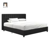  Giường ngủ cao cấp sang trọng GN5 Acquaviva da giả Pu đen 