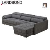  Bộ ghế sofa góc L hiện đại GT87 Landbond 2m6 x 1m6 vải nhung nỉ 