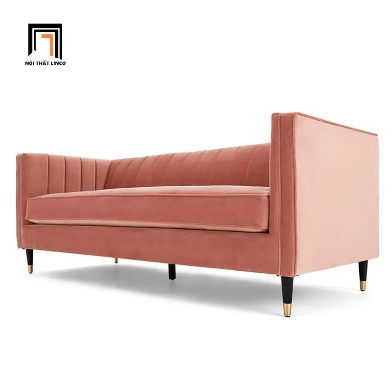  Ghế sofa băng sang trọng 2m1 BT81 Nova vải nhung xanh lá 