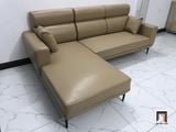  Bộ ghế sofa góc gia đình GT230 Gangi 2m4 x 1m6 da Pu màu sữa 