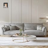  Ghế sofa băng vải nỉ xám trắng 2m3 BT291 Riverton phòng khách 
