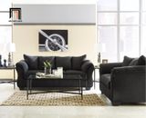  Bộ ghế sofa phòng khách KT18 Darcy vải nhung nỉ màu đen 