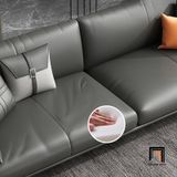  Ghế sofa đơn da Pu đen DT68 Dubuque văn phòng tiếp khách 