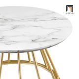  Bàn sofa mặt đá 60cm tròn xinh xắn BSF51 Aztec cho sảnh chờ 
