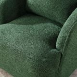  Ghế sofa đơn xinh xắn nhỏ DT90 Dalbert vải lông cừu xanh lá 