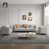  Bộ ghế sofa da giả màu xám KT52 Charm cho công sở 