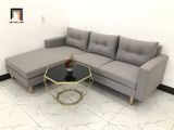  Bộ ghế sofa góc GL2 2m2 x 1m6 màu xám trắng vải bố 