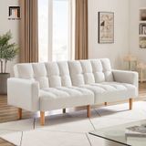  Ghế sofa giường gấp gọn GB43 Teplyn 1m9 vải nỉ nhung màu cam 
