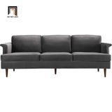  Ghế sofa băng 3 nệm ngồi BT80 Koam 2m vải nhung xám đen 