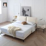  Giường ngủ gia đình giá rẻ GN45 Clara dài 1m6 x 2m vải nỉ bố 