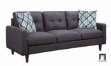  Set ghế sofa phòng khách xám đen KT42 Watsonville giá rẻ 