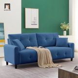  Ghế sofa văng giá rẻ xanh ngọc BT142 Tufmo 1m8 vải nỉ nhung 