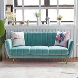  Bộ ghế sofa vải nhung xinh xắn KT100 Calmon cho sảnh chờ 