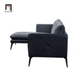  Bộ ghế sofa góc L GT76 2m2 x 1m6 Harun cho gia đình xám đen 