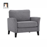  Bộ ghế sofa gia đình màu xám lông chuột KT136 Anwar bọc vải 