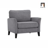  Ghế sofa đơn màu xám lông chuột DT110 Anwar 1 người ngồi 