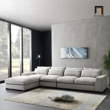  Ghế sofa góc L xoay chiều GT167 Palash 2m8 x 1m6 xám trắng 
